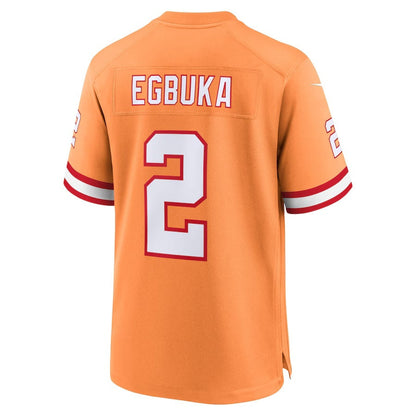 TB.Buccaneers #2 Emeka Egbuka Creamsicle Alternate 2 50th Season Game American Football Jerseys CustomName