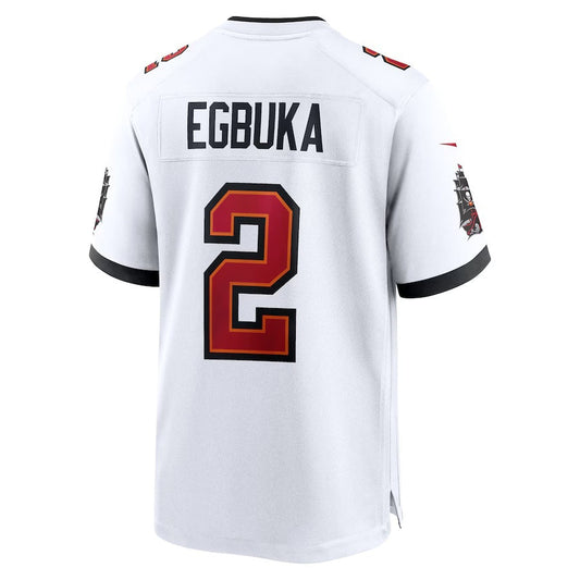 TB.Buccaneers #2 Emeka Egbuka White Game American Football Jerseys CustomName
