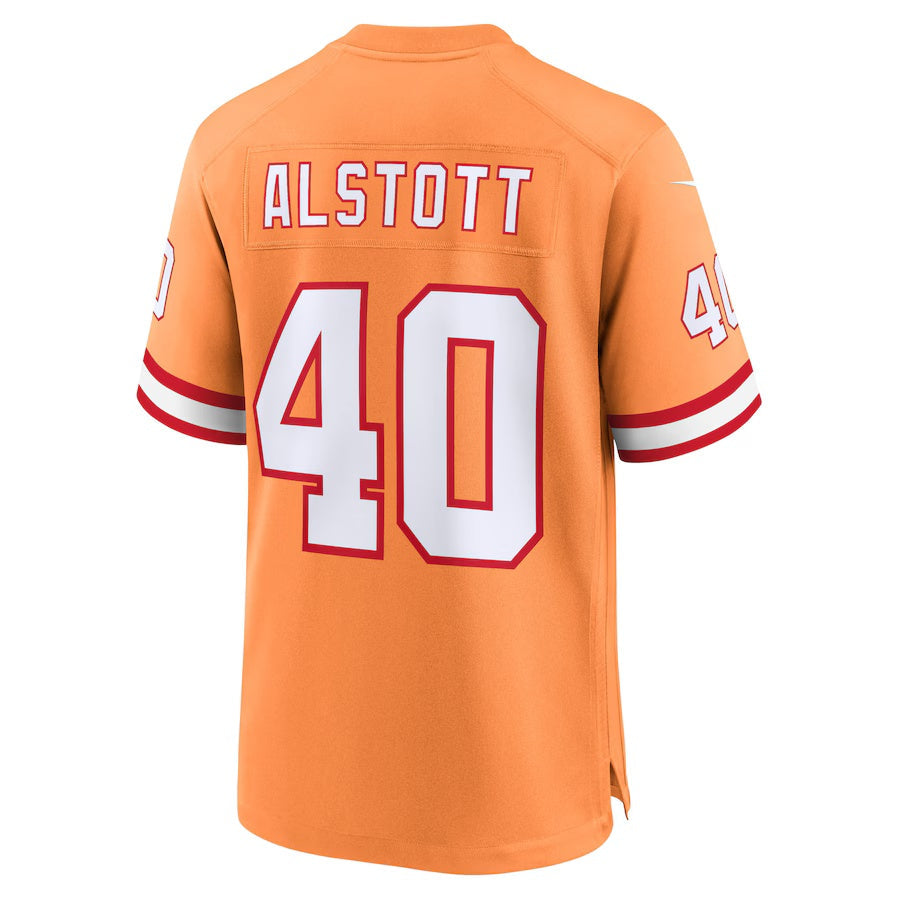 TB.Buccaneers #40 Mike Alstott Creamsicle 50th Season Game American Football Jerseys