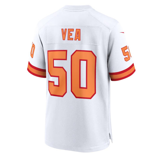 TB.Buccaneers #50 Vita Vea '76 White 50th Season Game American Football Jerseys