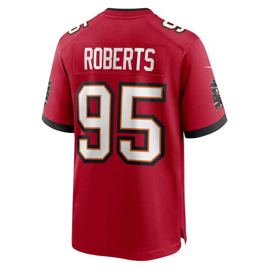 TB.Buccaneers #95 Elijah Roberts Red Team Game American Football Jerseys CustomName