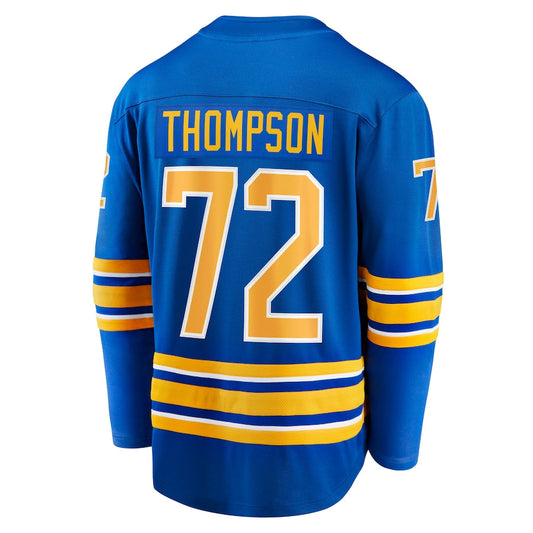 B.Sabres #72 Tage Thompson Fanatics Branded Home Breakaway Player Jersey Royal Stitched American Hockey Jerseys CustomName