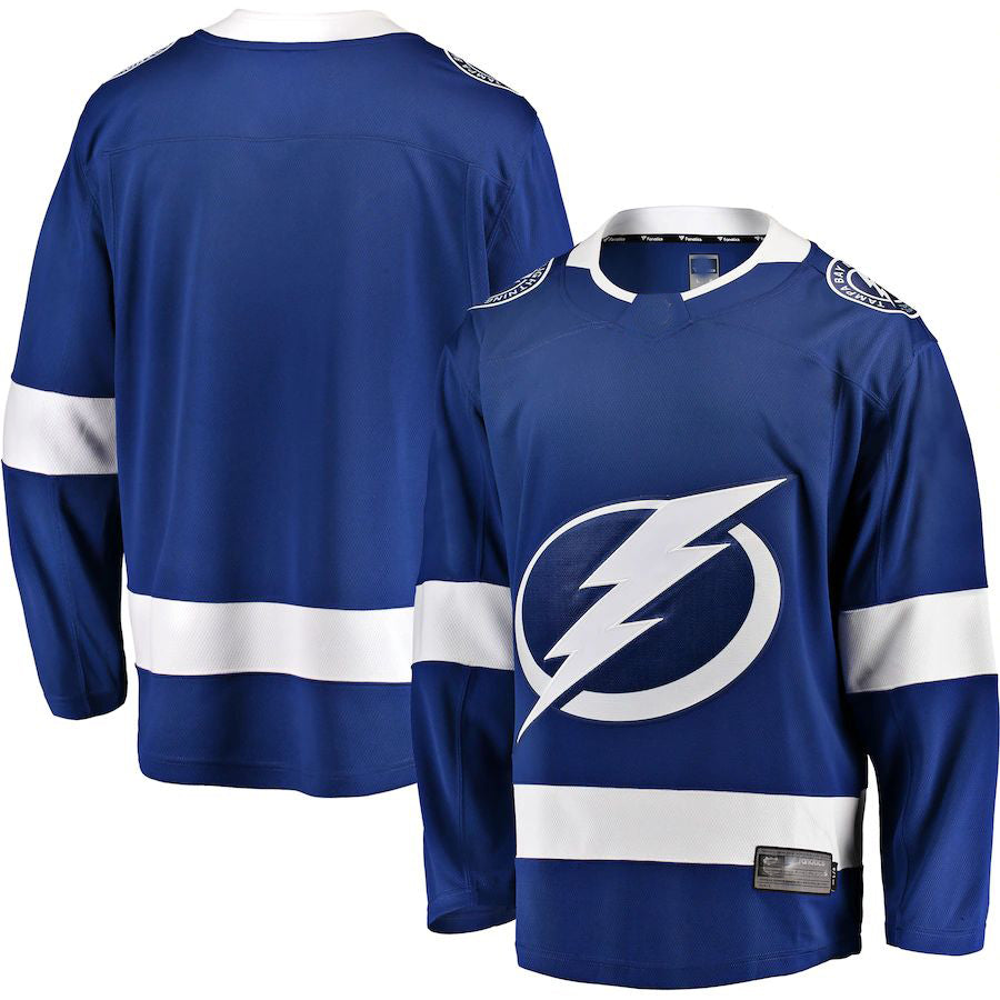 TB.Lightning Fanatics Branded Breakaway Home Jersey Blue Stitched American Hockey Jerseys CustomName