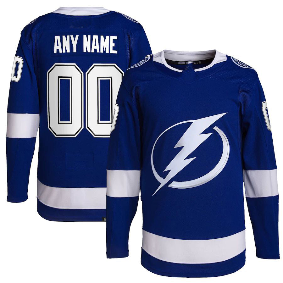 Custom TB.Lightning Home Primegreen Authentic Pro Jersey Royal Stitched American Hockey Jerseys CustomName