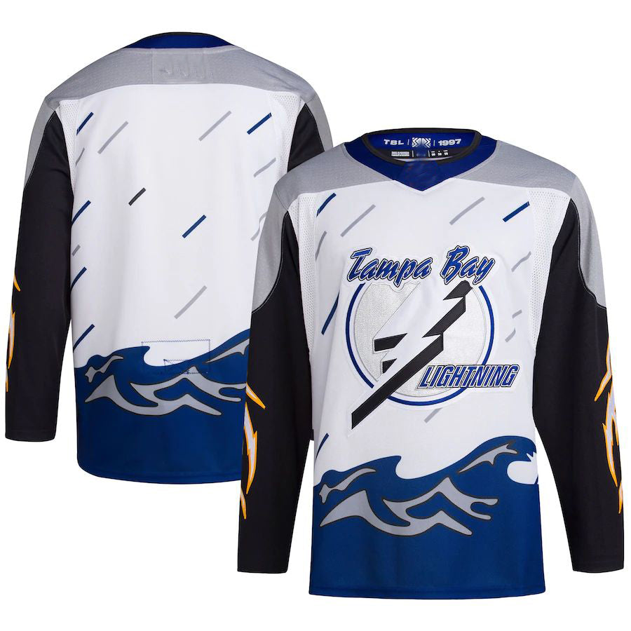 TB.Lightning Reverse Retro 2.0 Authentic Blank Jersey White Stitched American Hockey Jerseys CustomName