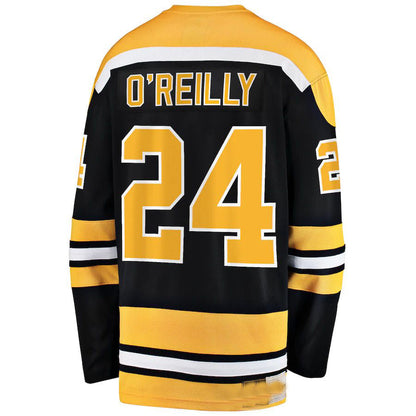 B.Bruins #24 Terry O'Reilly Fanatics Branded Premier Breakaway Retired Player Jersey Black Stitched American Hockey Jerseys CustomName