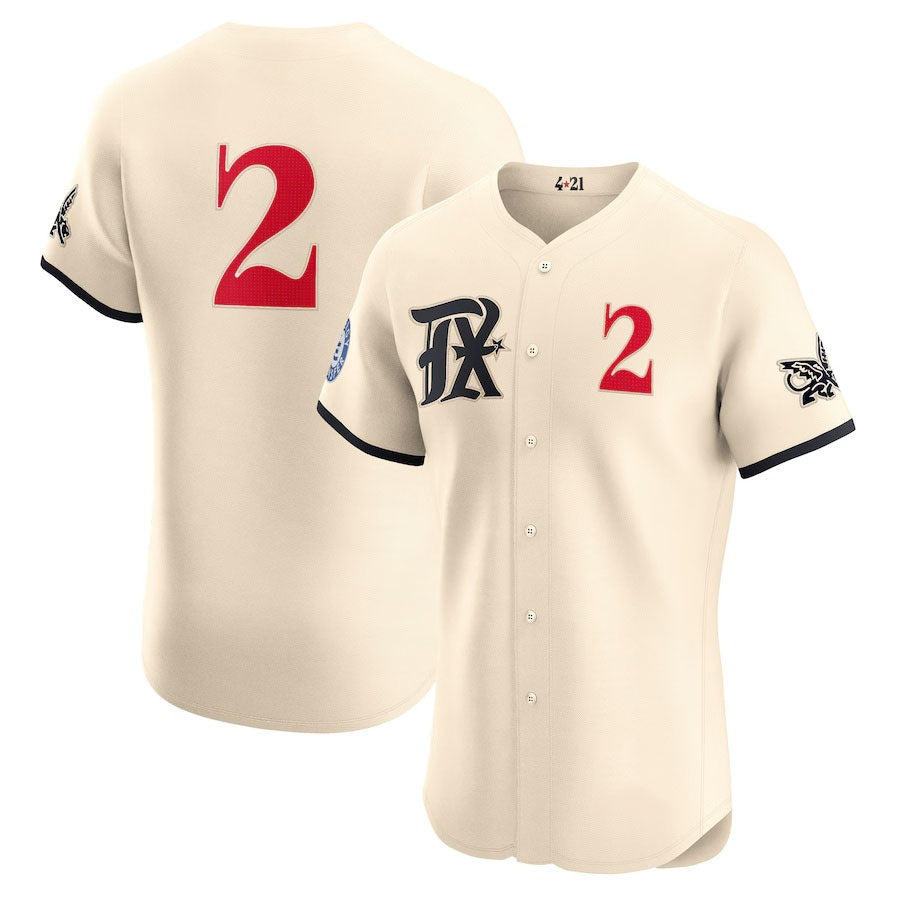 Texas Rangers #2 Marcus Semien City Connect Elite Jersey - Cream Stitched Baseball Jersey