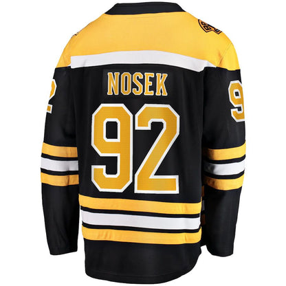 B.Bruins #92 Tomas Nosek Fanatics Branded Home Breakaway Player Jersey Black Stitched American Hockey Jerseys CustomName