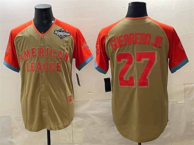 Toronto Blue Jays American League #27 Vladimir Guerrero Jr. Cream All-Star 2025 World Series Limited Stitched Baseball Jersey
