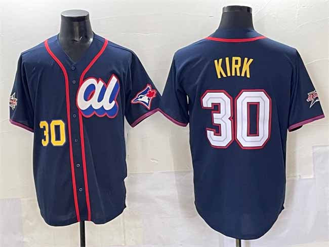 Toronto Blue Jays American League #30 Alejandro Kirk Navy 2025 All-Star Edition Limited Stitched Baseball Jersey