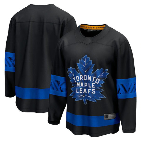 T.Maple Leafs Fanatics Branded Alternate Premier Breakaway Reversible Blank Jersey  Blank Jersey Black Stitched American Hockey Jerseys CustomName