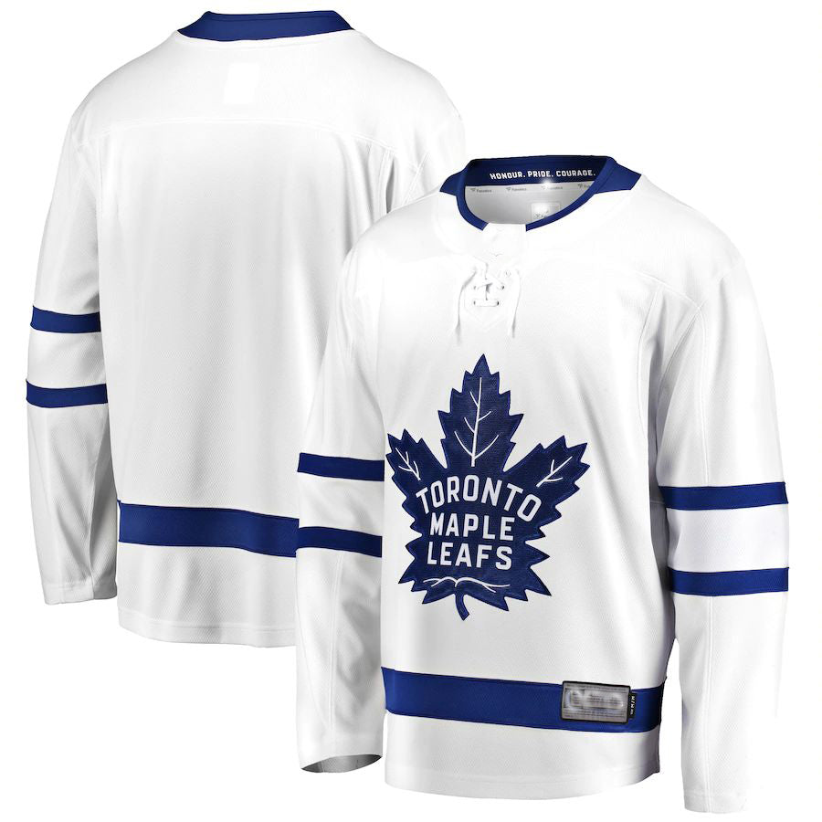 T.Maple Leafs Fanatics Branded Breakaway Away Jersey White Stitched American Hockey Jerseys CustomName