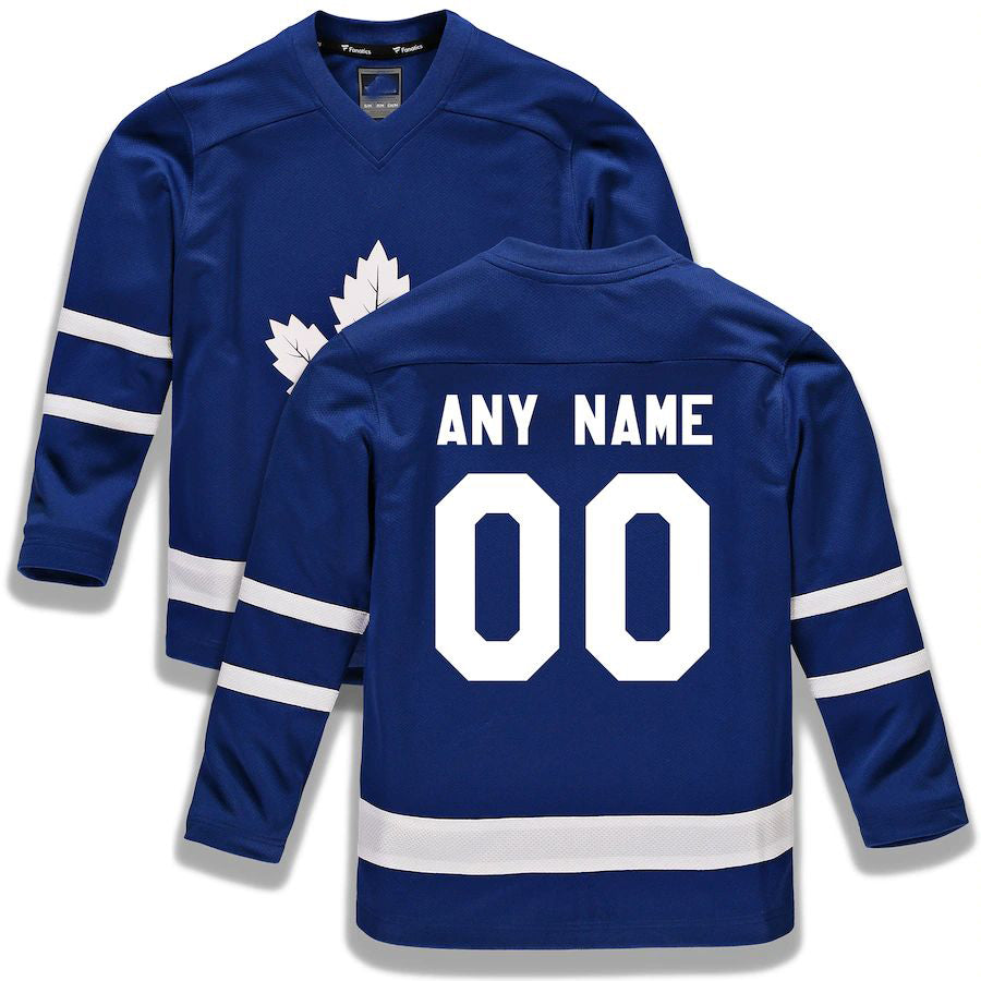 Custom T.Maple Leafs Fanatics Branded Home Replica  Blue Stitched American Hockey Jerseys CustomName
