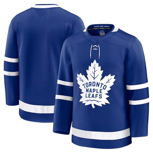 T.Maple Leafs Fanatics Home Premium Jersey - Blue Stitched American Hockey Jerseys CustomName