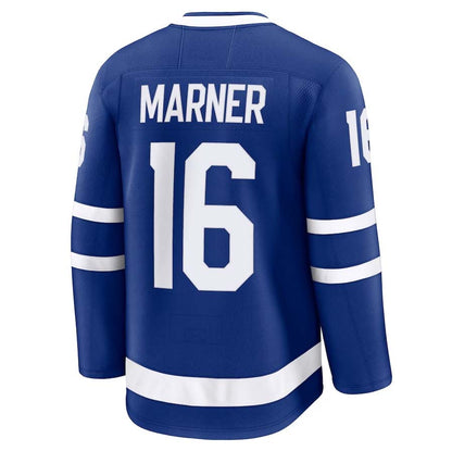 T.Maple Leafs #16 Mitch Marner Fanatics Home Premium Jersey - Blue Stitched American Hockey Jerseys CustomName