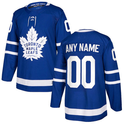 Custom T.Maple Leafs Authentic Jersey  Blue Stitched American Hockey Jerseys CustomName