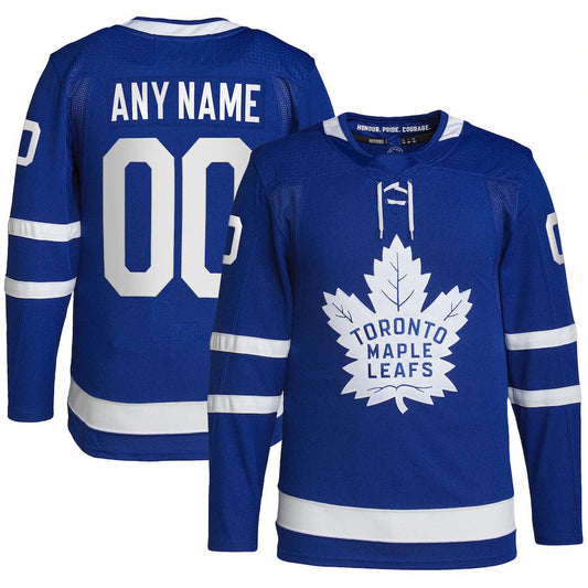 Custom T.Maple Leafs Home Primegreen Authentic Pro Blue Stitched American Hockey Jerseys CustomName
