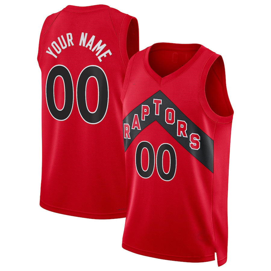 Custom T.Raptors Diamond Swingman  Jersey Icon Edition Red Stitched Basketball Jersey
