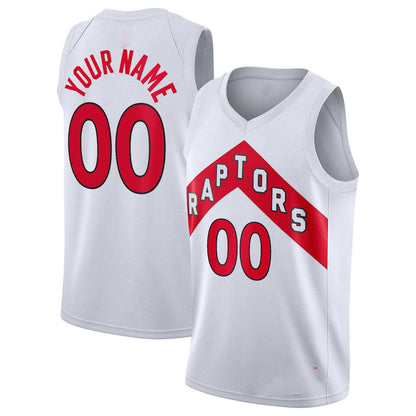 Custom T.Raptors Swingman Jersey Association Edition White Stitched Basketball Jersey