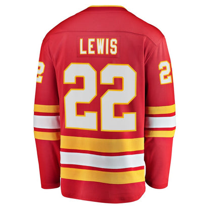 C.Flames #22 Trevor Lewis Fanatics Branded Home Breakaway Player Jersey Red Stitched American Hockey Jerseys CustomName