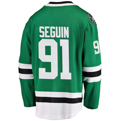 D.Stars #91 Tyler Seguin Fanatics Branded Breakaway Player Jersey Kelly Green Stitched American Hockey Jerseys CustomName