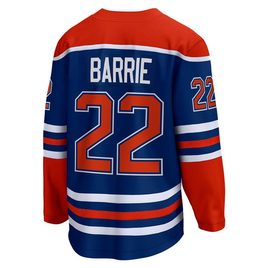 E.Oilers #22 Tyson Barrie Fanatics Branded Home Breakaway Player Jersey Royal Stitched American Hockey Jerseys CustomName