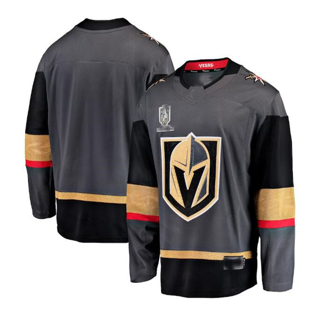 V.Golden Knights Fanatics Branded 2023 Stanley Cup Champions Alternate Breakaway Jersey - Black Hockey Jerseys CustomName