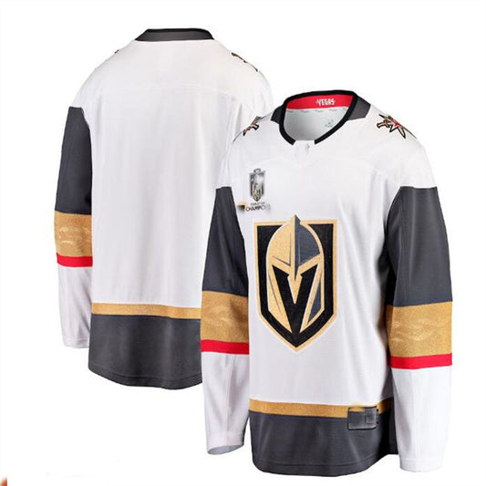 V.Golden Knights Fanatics Branded 2023 Stanley Cup Champions Away Breakaway Jersey - White Hockey Jerseys CustomName