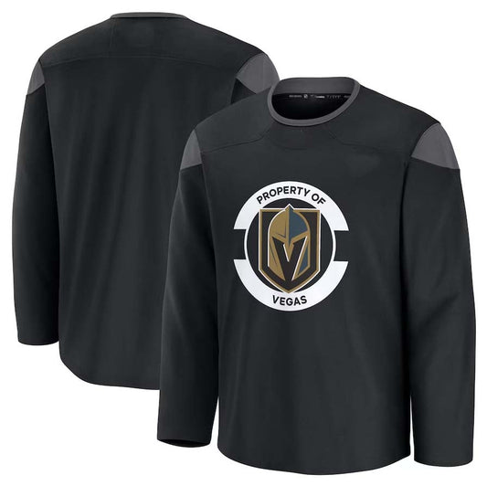 V.Golden Knights Fanatics Team Practice Jersey - Black Stitched American Hockey Jerseys CustomName