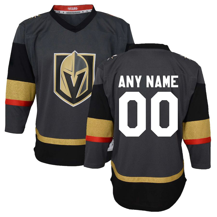 Custom V.Golden Knights Infant Alternate Replica Jersey Gray Stitched American Hockey Jerseys CustomName