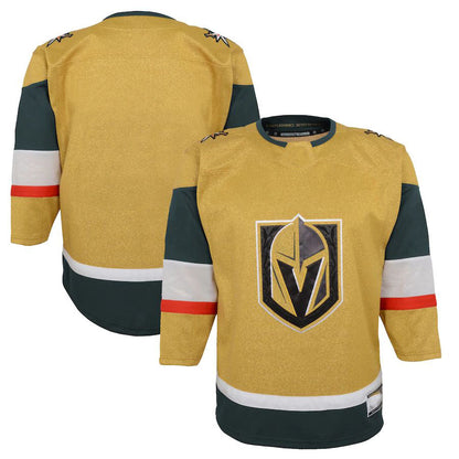 V.Golden Knights 2020-21 Home Premier Jersey Gold Stitched American Hockey Jerseys CustomName
