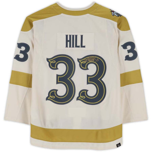 V.Golden Knights #33 Adin Hill Autographed Fanatics Authentic 2024 Winter Classic Authentic Jersey Hockey Jerseys CustomName