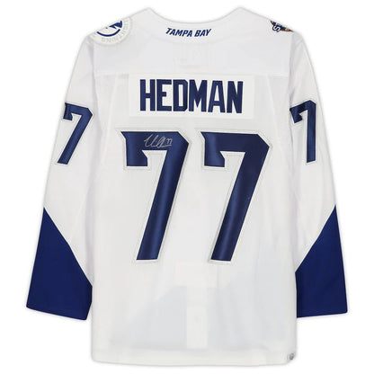 TB.Lightning #77 Victor Hedman Fanatics Authentic Autographed 2022 Stadium Series Jersey Stitched American Hockey Jerseys CustomName