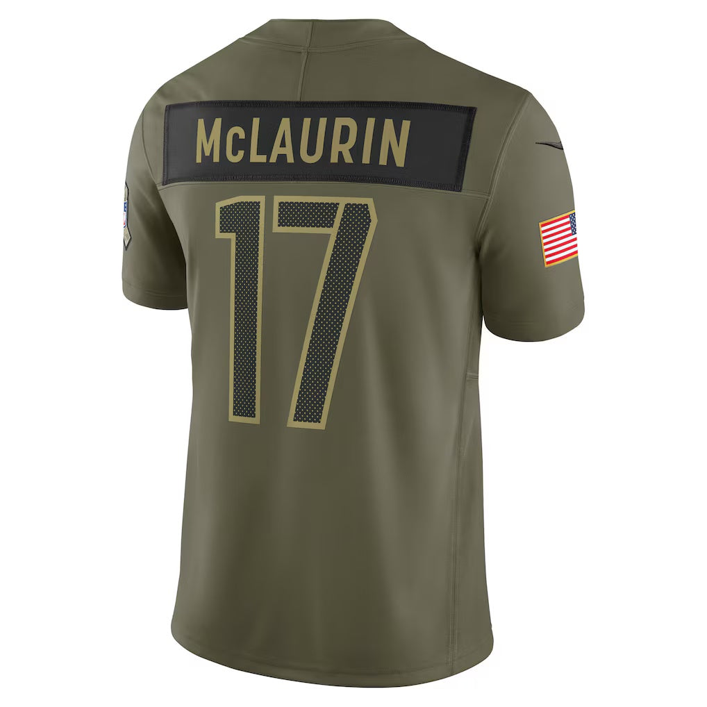 W.Commanders #17 Terry McLaurin Olive 2025 Salute to Service Limited Stitched American Football Jerseys CustomName