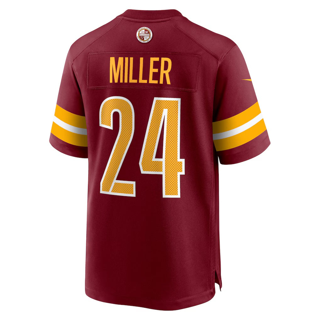 W.Commanders #24 Von Miller Burgundy Team Game Stitched American Football Jerseys CustomName