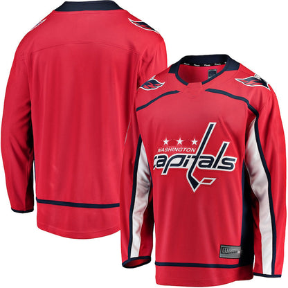 W.Capitals Fanatics Branded Breakaway Home Jersey Red Stitched American Hockey Jerseys CustomName
