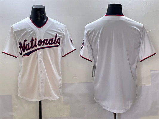 Washington Nationals Blank White Limited Stitched Baseball Jersey