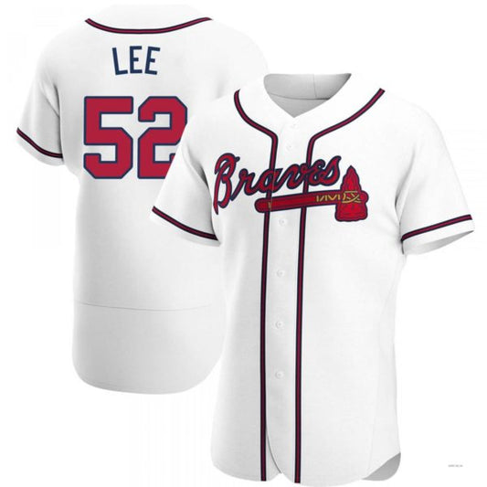 Atlanta Braves #52 Dylan Lee Red Alternate Jersey Stitches Baseball Jerseys