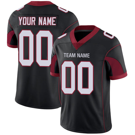 Custom A.Cardinal Men American Black Stitched Football Jerseys