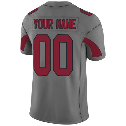 Custom A.Cardinal Men American Grey Fashion Vapor Limited Stitched Football Jersey