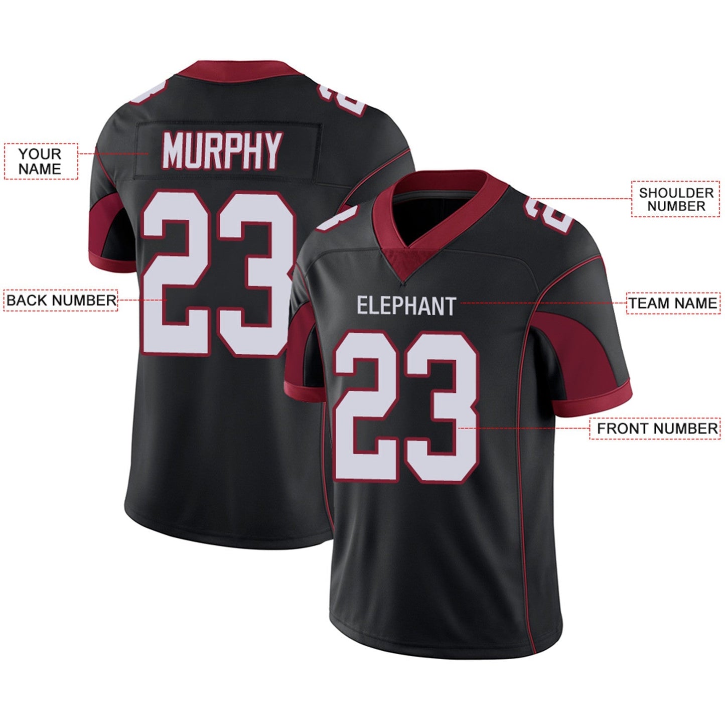 Custom A.Cardinals Team Player or Personalized Design Your Own Name for Men Women Youth Jerseys Red Football Jerseys