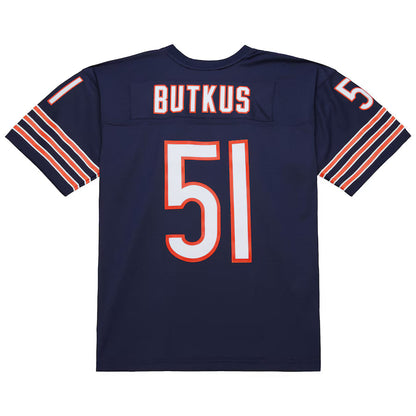 C.Bears #51 Dick Butkus Mitchell & Ness Navy Legacy Replica Jersey