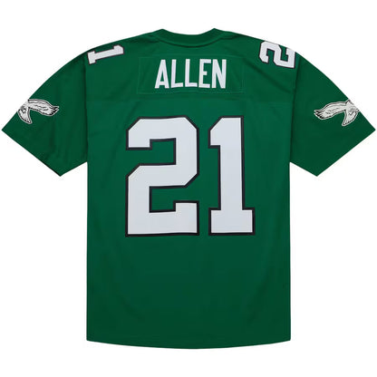 P.Eagles #21 Eric Allen Mitchell & Ness Kelly Green Legacy Replica Jersey