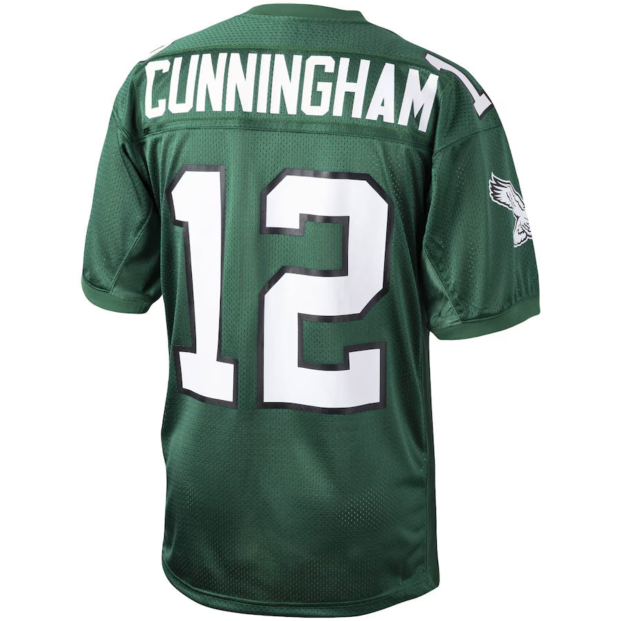 P.Eagles #12 Randall Cunningham Mitchell & Ness Green Authentic Throwback Retired Player Jersey
