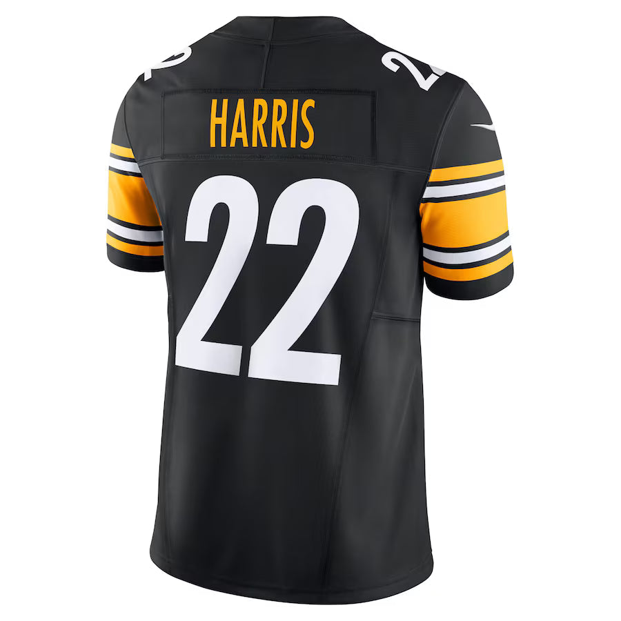 P.Steelers #22 Najee Harris Black Vapor F.U.S.E. Limited Jersey Stitched American Football Jerseys